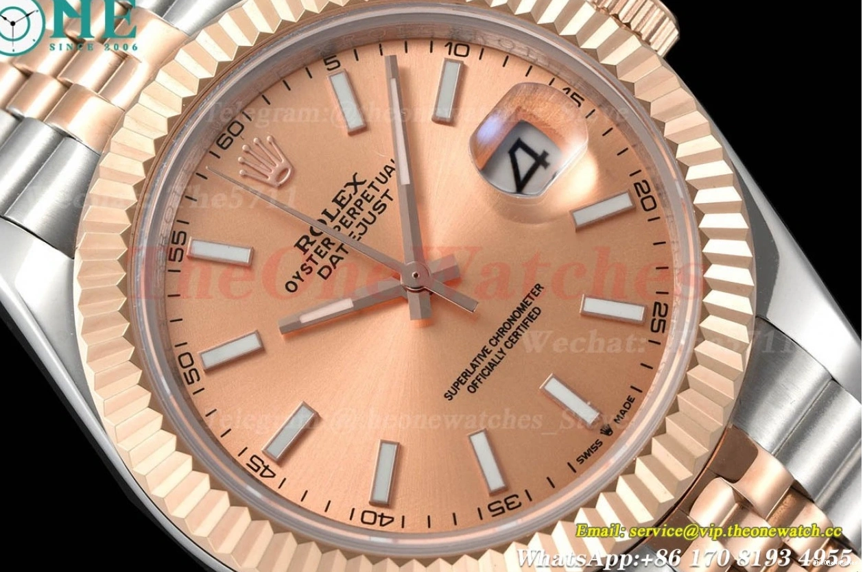 GDF MY8215 Stk RG Datejust 126331 41mm SS Jub Gold 0112